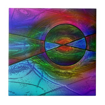 Stained Glass 1 Ceramic Tile by DeepFlux at Zazzle