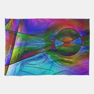 Stained Glass 1 Kitchen Towel
