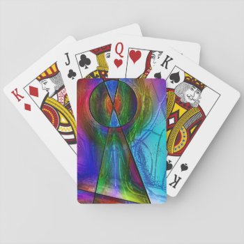 Stained Glass 1 Playing Cards by DeepFlux at Zazzle