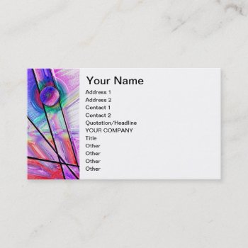 Stained Glass 3 Business Card by DeepFlux at Zazzle