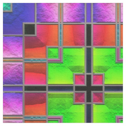 Stained Glass 8 Custom Fabrics Fabric