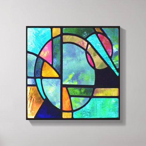 Stained Glass Abstract 1 Canvas Print
