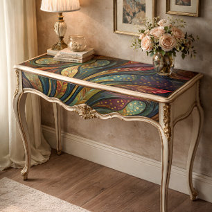 Stained Glass Abstract Feathers Decoupage Tissue Paper