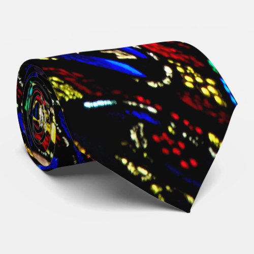 Stained Glass Abstract Tie