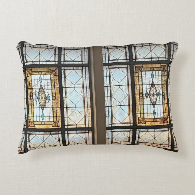 Stained Glass Accent Pillow (Front)
