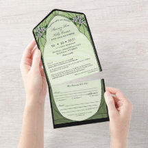 Stained Glass All in One Invitation