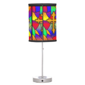 Stained Glass and Cross Table Lamp (Back)