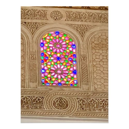 Stained Glass and Plaster Carving _ Marrakech Photo Print