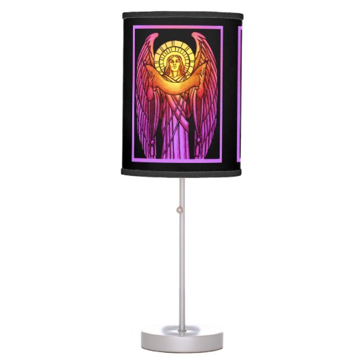 Stained Glass Angel Lamp (Front)