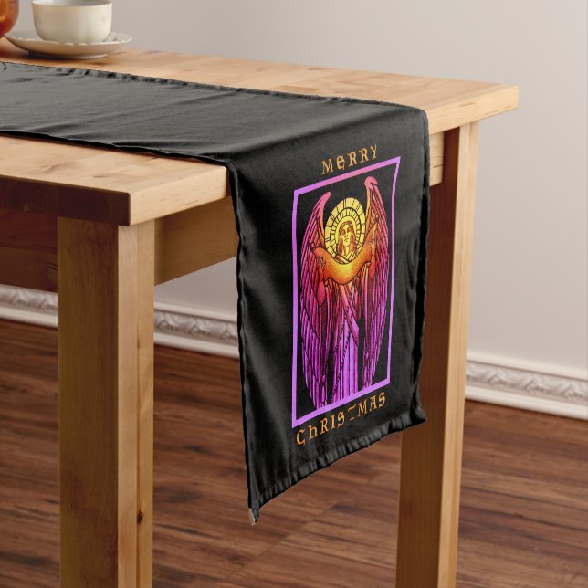 Stained Glass Angel Medium Table Runner (In Situ)