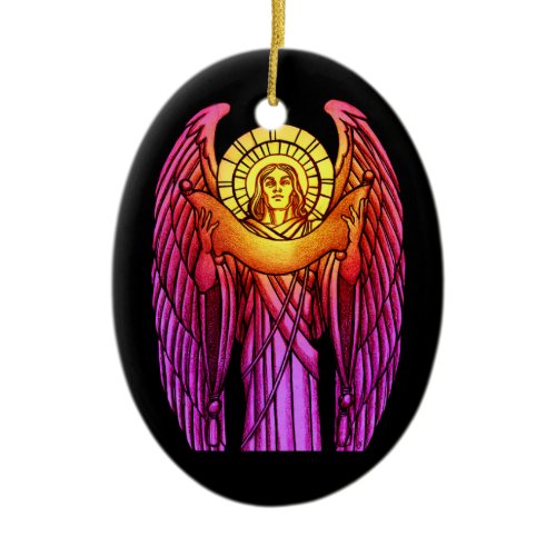Stained Glass Angel Ornament