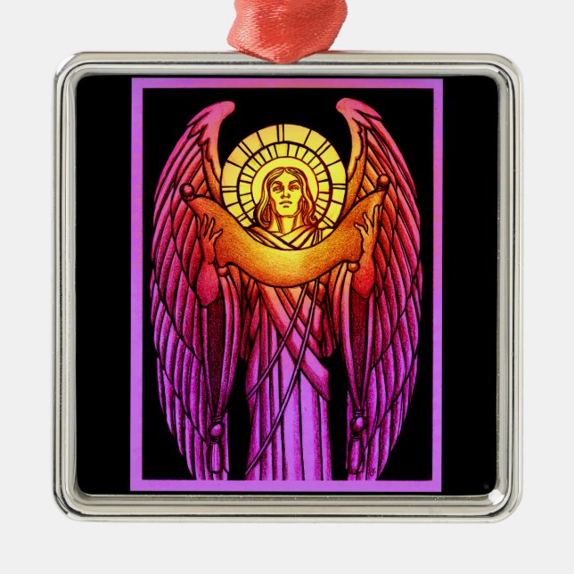 Stained Glass Angel Ornament (Front)