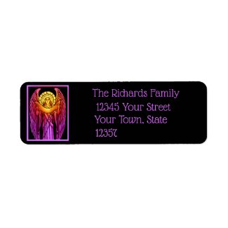 Stained Glass Angel Return Address Label