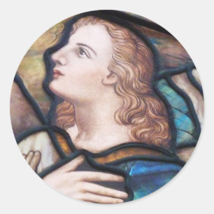 Stained Glass Angel Sticker