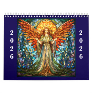 stained glass angels 2026 calendar