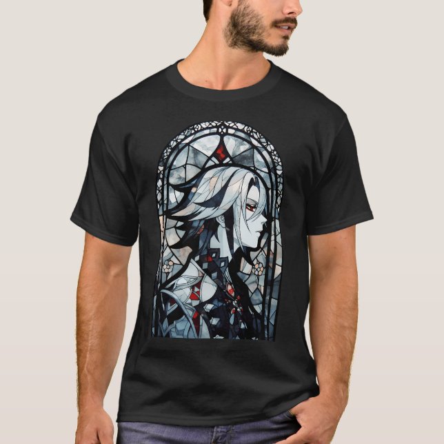Stained Glass Arlecchino T-Shirt (Front)