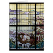Stained Glass Art Nouveau Sea Scene (Front)