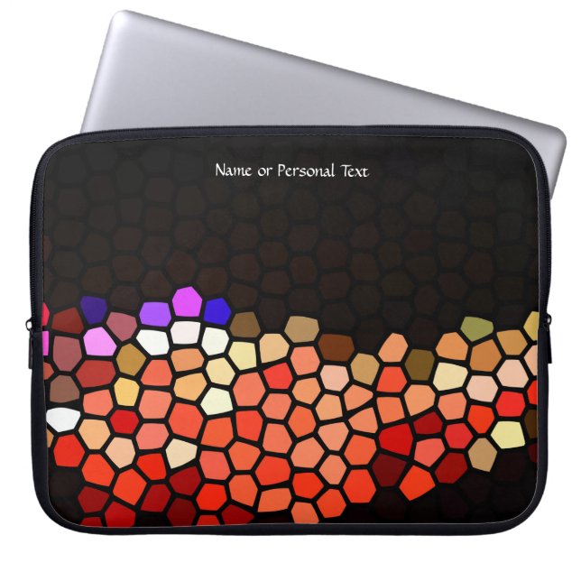 Stained Glass Art Pathway Personal Laptop Cover (Front)