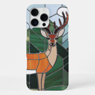 Stained Glass Art, Stained Glass Style Deer Art iPhone 16 Pro Max Case