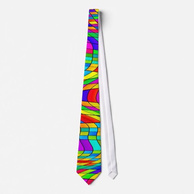 Stained Glass art Tie (Front)