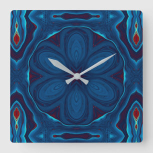Stained Glass Art Wall Clock