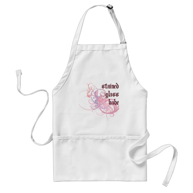 Stained Glass Babe Adult Apron (Front)