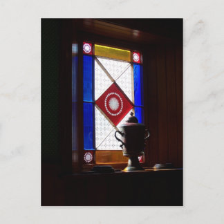 Stained glass Beamish Museum Postcard