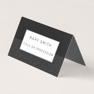 Stained Glass Black Black Business Card