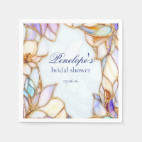 Stained Glass Bridal Shower Napkins