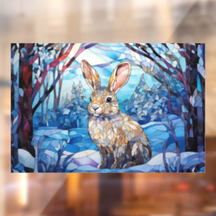 Stained Glass Bunny Window Cling
