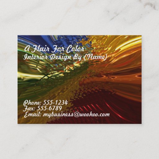 Customizable Stained Glass Business Card Templates