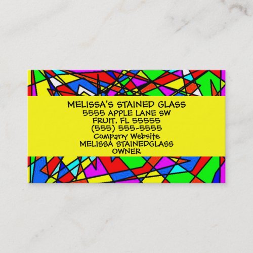 Stained Glass Business Cards