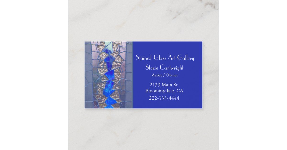 Stained Glass Business Card Zazzle