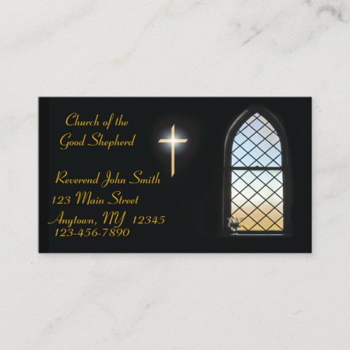 Stained Glass Business Card