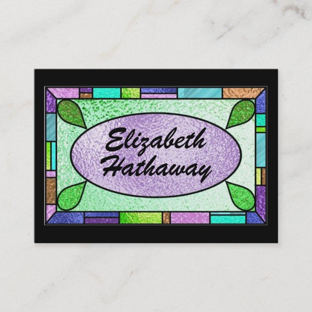 Stained Glass Business Card by SRF (Front)