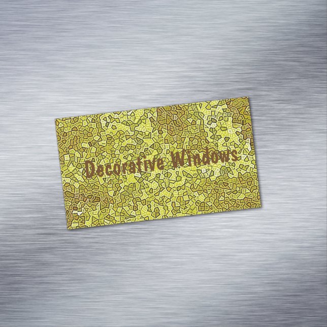 Stained Glass Business Card Magnet (In Situ)