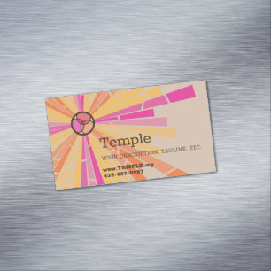 Stained Glass Business Card Magnet