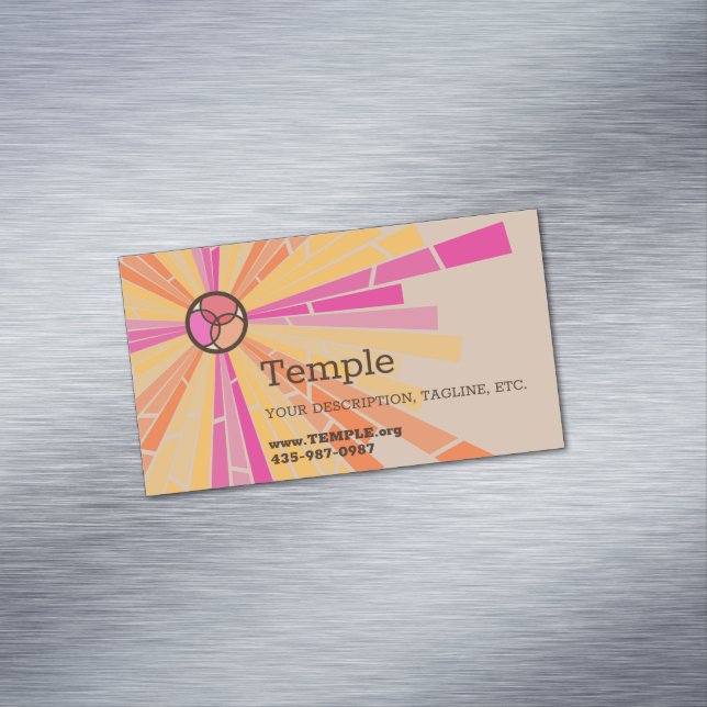 Stained Glass Business Card Magnet (In Situ)
