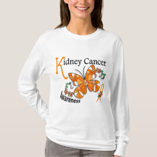 Stained Glass Butterfly 2 Kidney Cancer T-Shirt