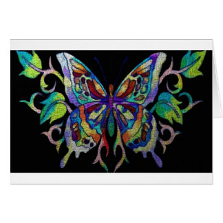 stained glass butterfly cards