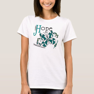 Stained Glass Butterfly Cervical Cancer T-Shirt