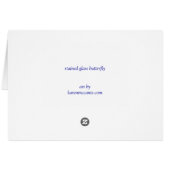 Stained Glass Butterfly--cool art to wear or give! (Back Horizontal)