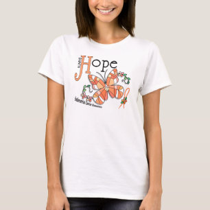 Stained Glass Butterfly Endometrial Cancer T-Shirt