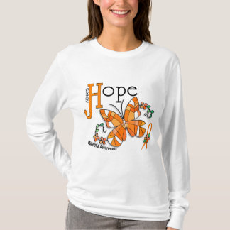 Stained Glass Butterfly Leukemia T-Shirt