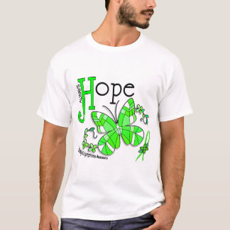 Stained Glass Butterfly Non-Hodgkins Lymphoma T-Shirt