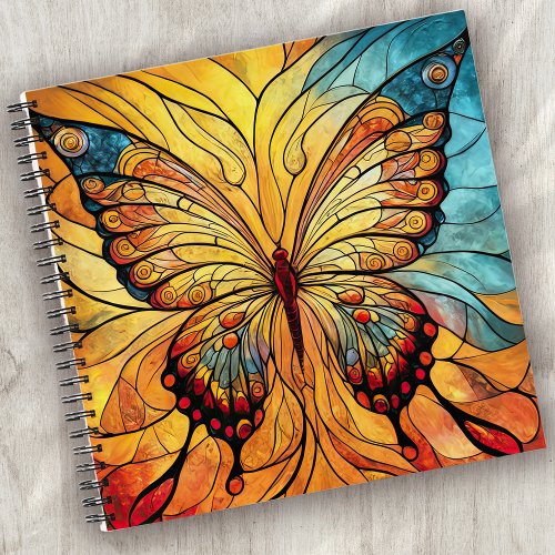 Stained Glass Butterfly Notebook