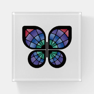 Stained Glass Butterfly Paperweight