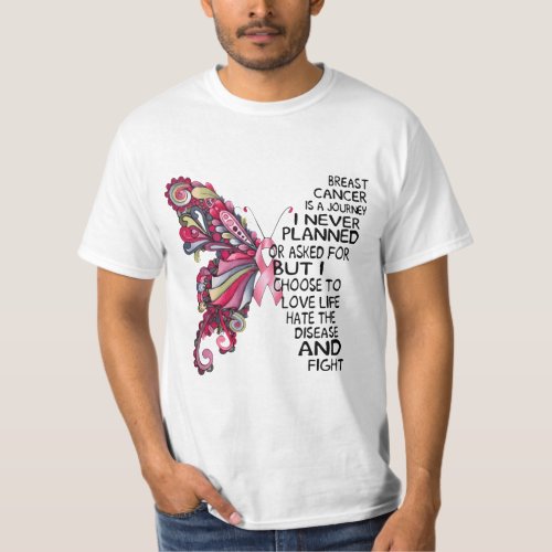 Stained glass butterfly quotes T_Shirt