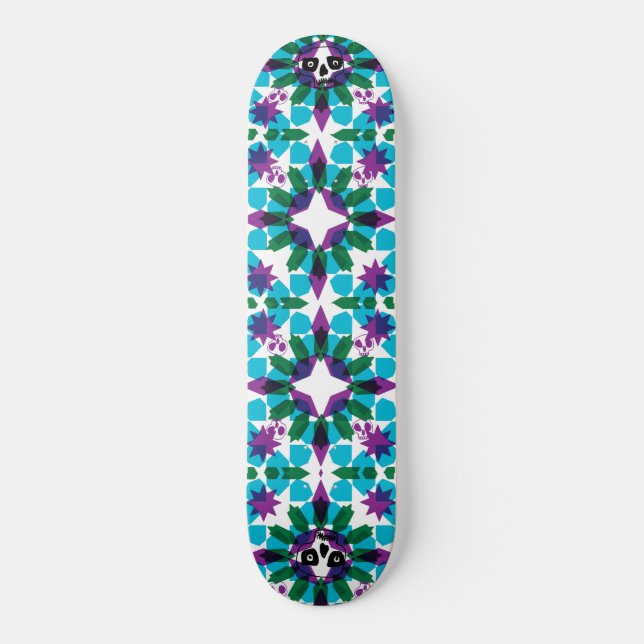 Stained Glass by Keren Richter Skateboard Deck (Front)