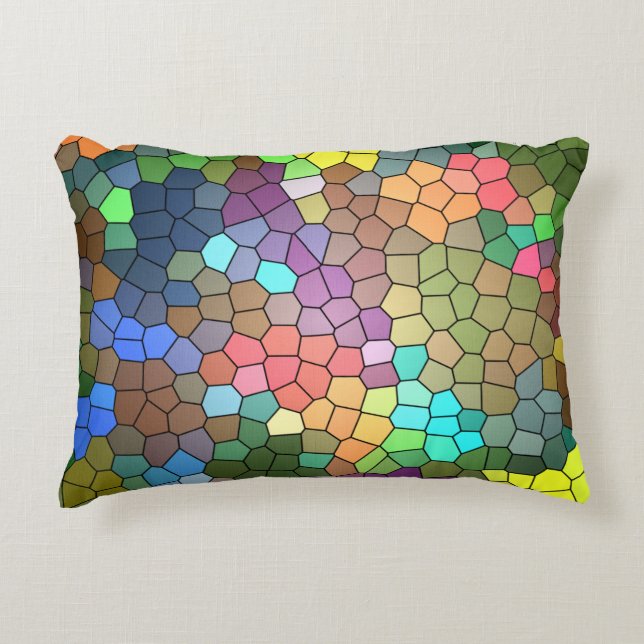 Stained Glass by Shirley Taylor Accent Pillow (Front)